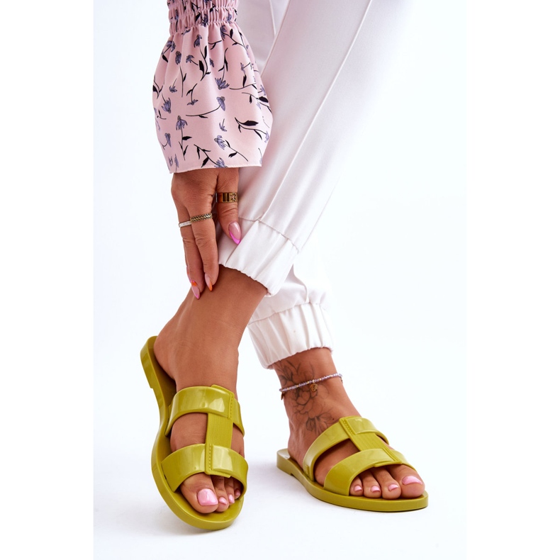 Fashionabla veganska tofflor ZAXY JJ285261 Grön 2