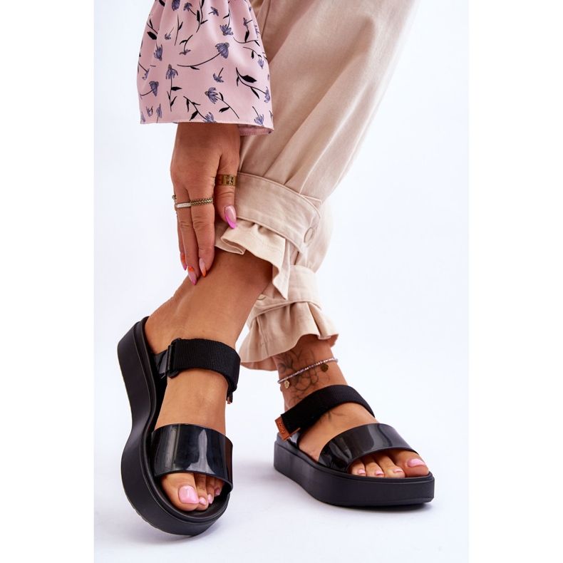 ZAXY Veganska kardborresandaler HH285282 Svart 2