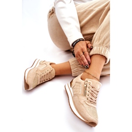 Marquiiz Adrea Damsportskor med dekorativ dragkedja Beige 4