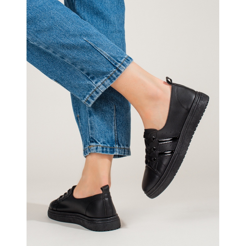 Damsportskor Shelovet svarta sneakers 2