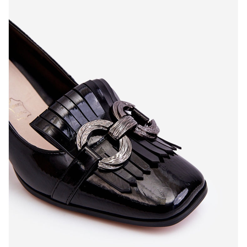 S.Barski Mercy Black Patent Läder Bekväma Pumps svart 1