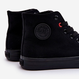 Klassiska High Sneakers för kvinnor Big Star T274033 Svart 1
