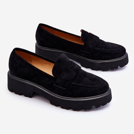 Vinceza Klassiska mocka Loafers Black Corrin svart 1