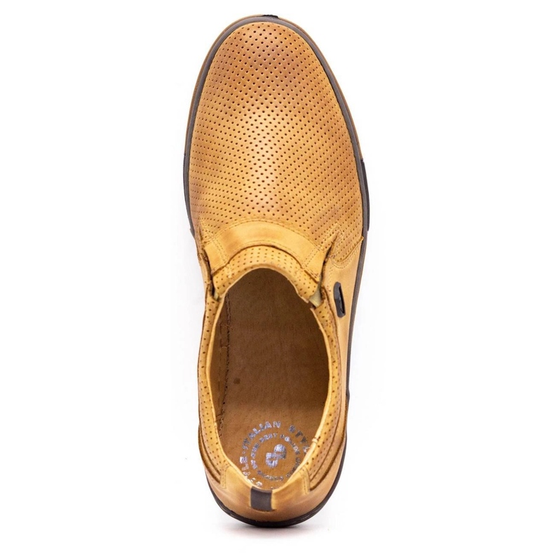 Polbut Herrskor läder 362 Per röd mångfärgad orange 2