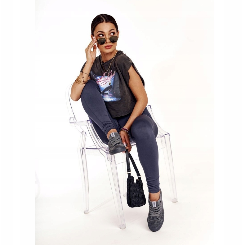 Dam Sneakers Big Star Mörkgrå DD274440 1