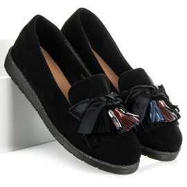 Seastar Loafers i mocka svart 2
