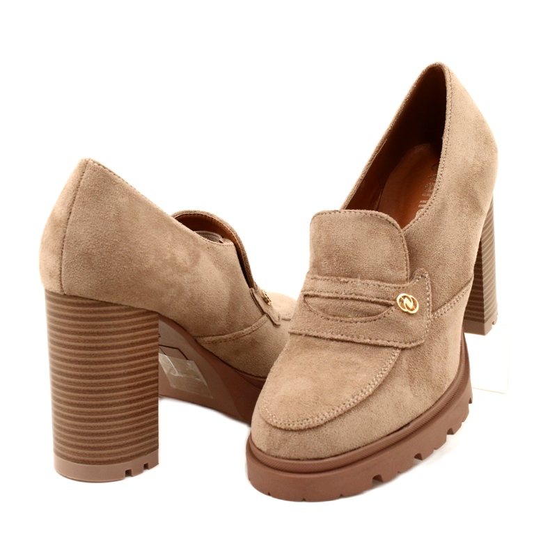 Evento Fashionabla mockasiner på plattformen och beige bar 4