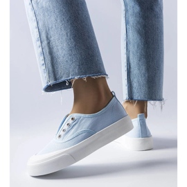 Blå slip-on sneakers från Rabican 1