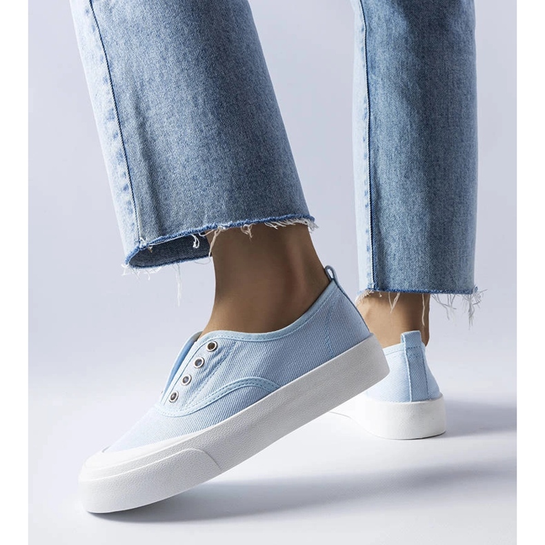 Blå slip-on sneakers från Rabican 1