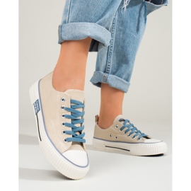 Beige Shelovet sneakers för kvinnor 1