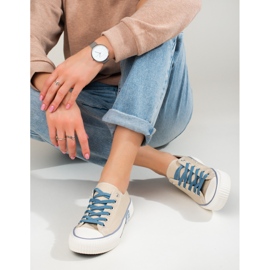 Beige Shelovet sneakers för kvinnor 2
