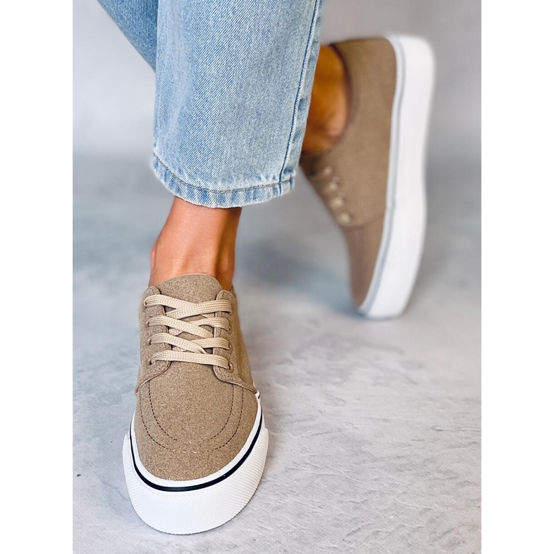 BM Ming Khaki damsneakers beige 2