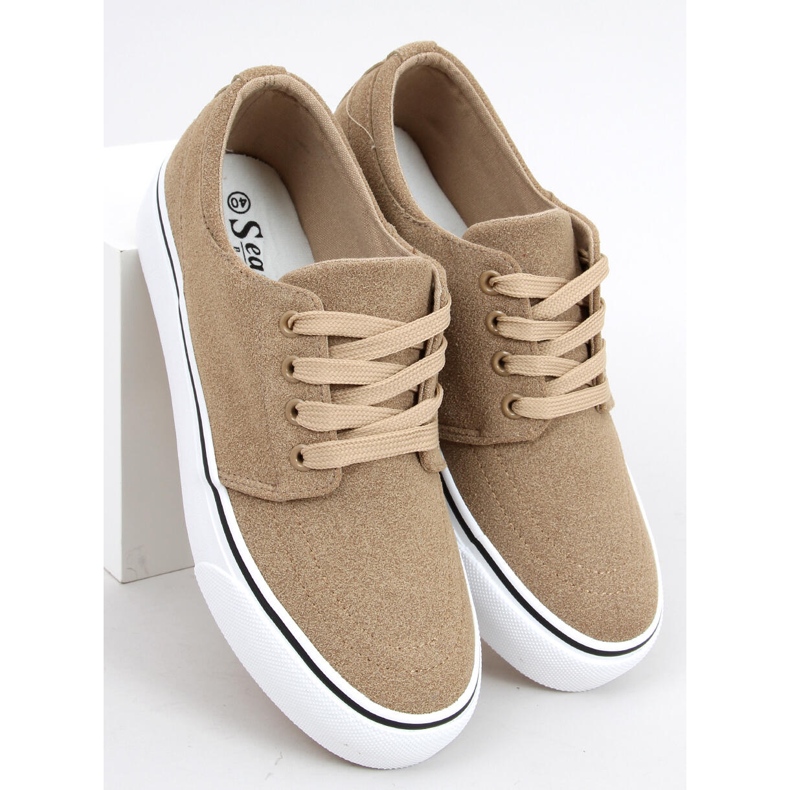 BM Ming Khaki damsneakers beige 1