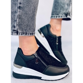 Atwood Black wedge sneakers svart 2