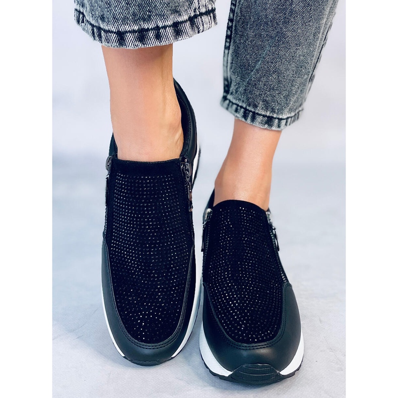 Atwood Black wedge sneakers svart 1