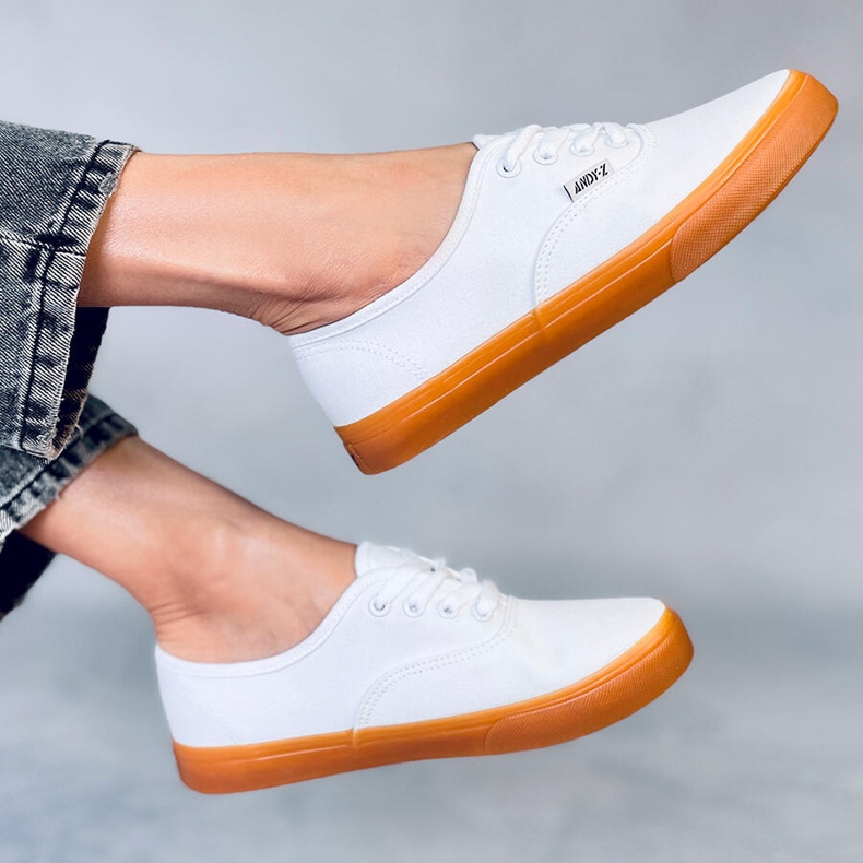 Damsneakers, canvas Werde White vit 1