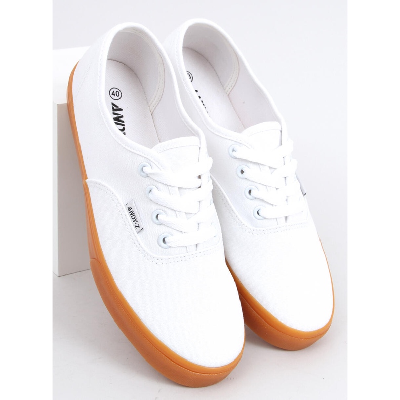 Damsneakers, canvas Werde White vit 2