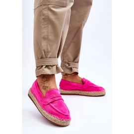 FI1 Espadriller i mocka dam Fuchsia Keyla rosa 2