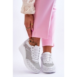 S.Barski Genombrutna sneakers i läder, kvinnor, vit Virginia 1