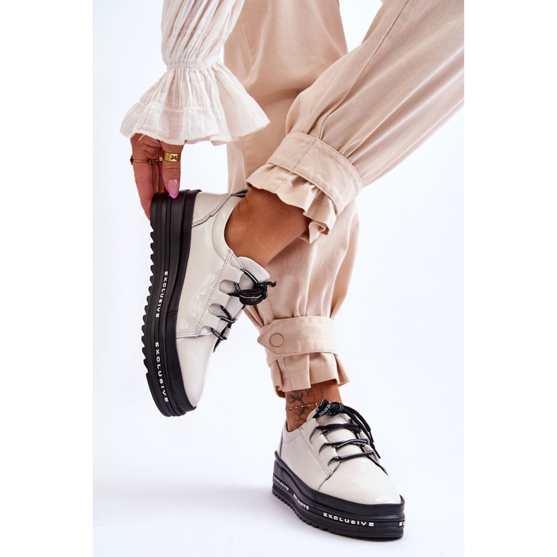 S.Barski Lackade Chantal Beige Sportskor 2