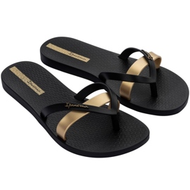 Ipanema Kirei Fem Flip Flops W 81805-24006 svart gyllene 1