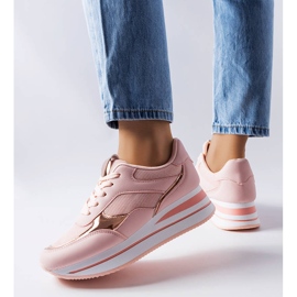 Rosa sneakers med tjock sula från Ethel 1