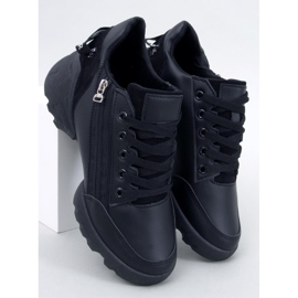 BM Helser Svarta wedge sneakers 1