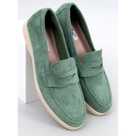 Blum Green loafers i mocka grön 1