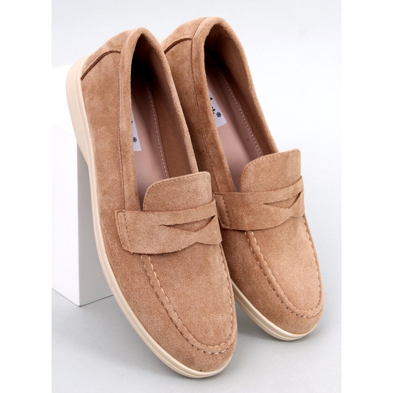 BM Blum Beige loafers i mocka 1
