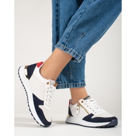 Bekväma damsportskor vita Shelovet 1