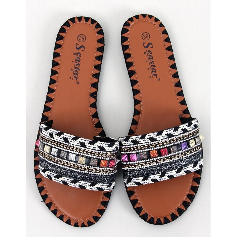 Marocko Black Marrakesh tofflor svart 1