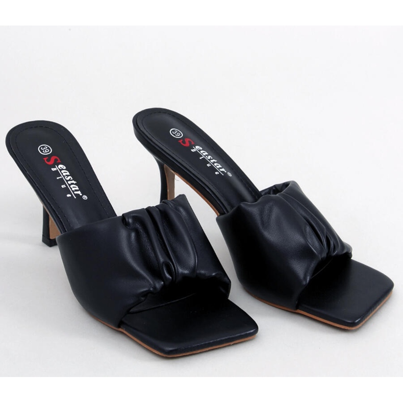 Seastar Devon Svarta sandaler med stilettklack 1