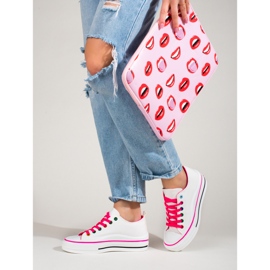 Plattsneakers för dam Shelovet vit 2