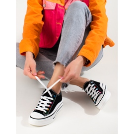 Plattsneakers för dam Shelovet svart 1