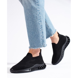 Shelovet svarta sportskor i textil 2