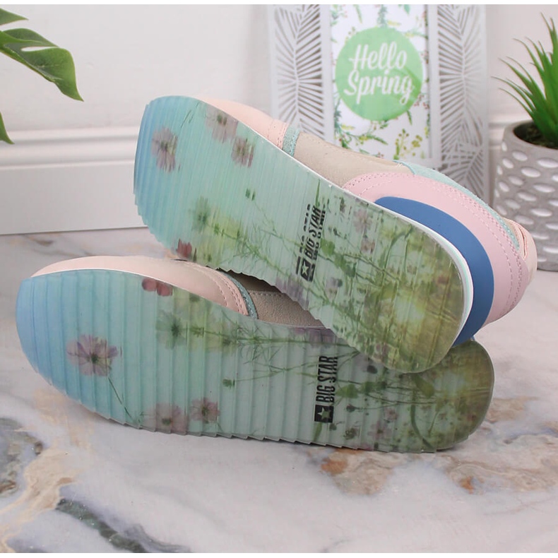 Lädersportskor för dam sneakers Big Star LL274347 mångfärgad 1