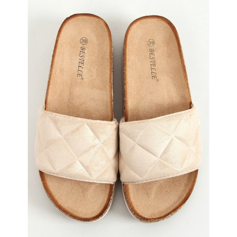 Bahr Beige Cork Tofflor 1