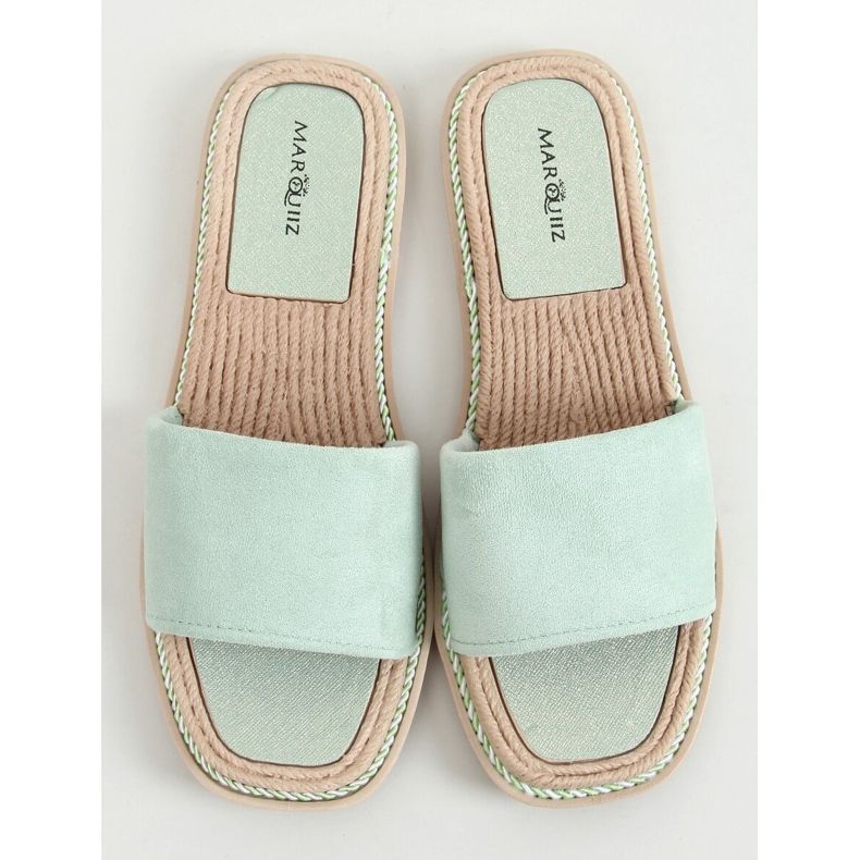 Daniels Gröna damtofflor i mocka 1