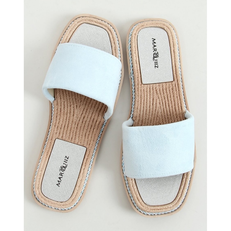 Daniels Blue damtofflor i mocka blå 1