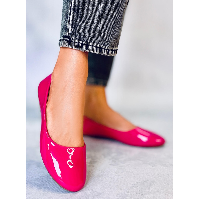 Cargil Fuchsia lackade ballerinor rosa 1