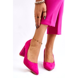 Seastar Mocka Pumps På En Moderiktig Klack Fuchsia Estellia rosa 1