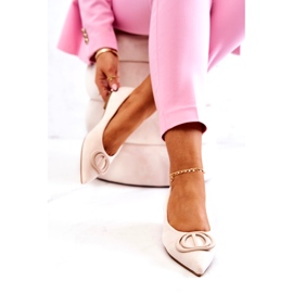 Kvinnors mocka ballerinas med lätt tiggare beige 4