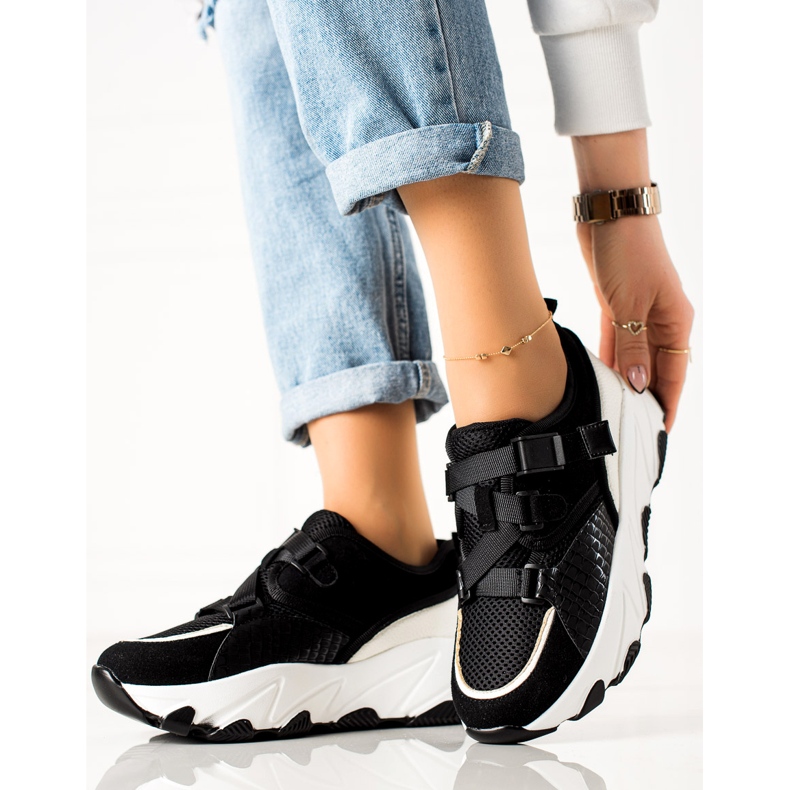 W. Potocki Sneakers Med Ett Potocki-spänne svart 1