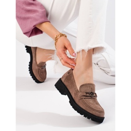 W. Potocki Dammocka loafers Potocki mörkbeige 1