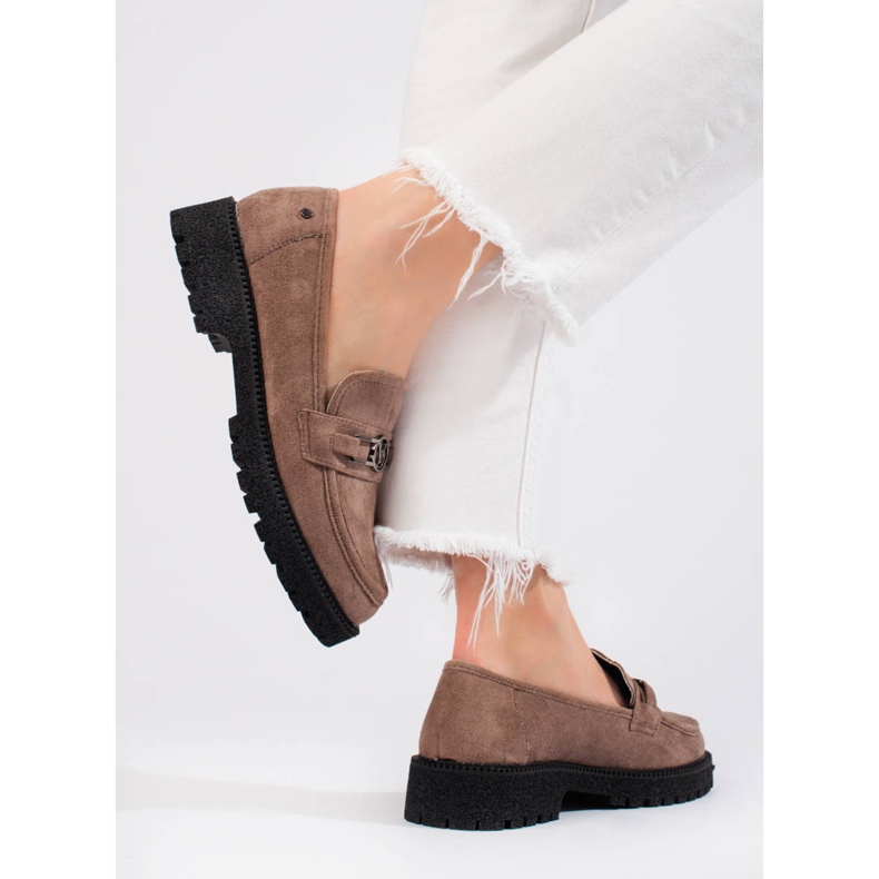 W. Potocki Dammocka loafers Potocki mörkbeige 2