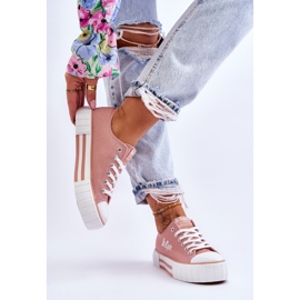 Sneakers för damer på plattformen Lee Cooper LCW-23-31-1804L Rosa 2