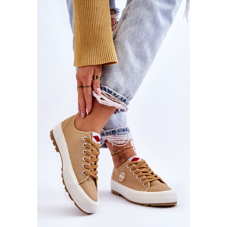 Lågplattformssneakers dam Lee Cooper LCW-23-44-1655L Beige 2