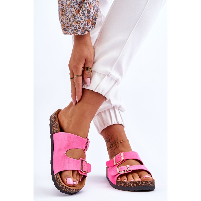 Slip-On korksula för kvinnor Neon Rosa Cortina 2