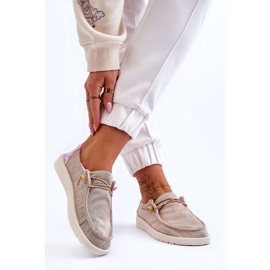 PM1 Slip-on Canvas Sneakers för kvinnor Beige Kenza 2