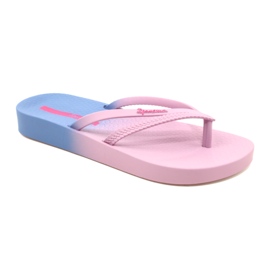 Kvinnors flip-flops rekreation ipanema 83385 AJ183 Pink-Blue rosa 1